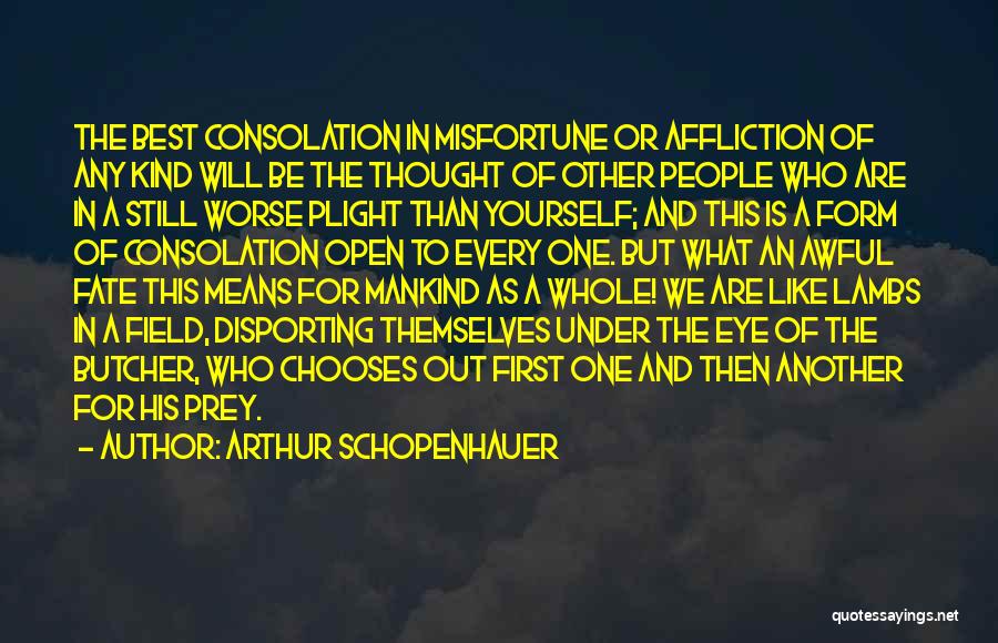 Field Of Prey Quotes By Arthur Schopenhauer