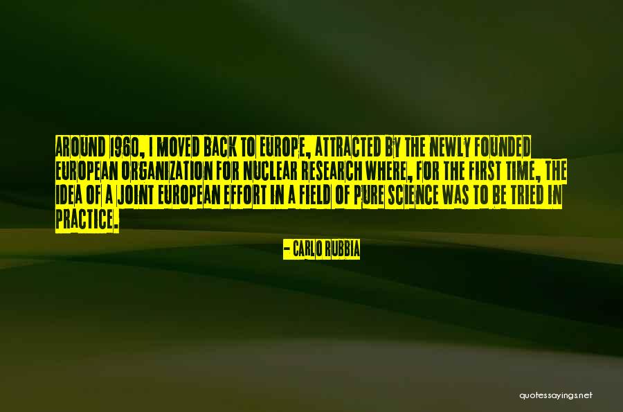 Field Research Quotes By Carlo Rubbia