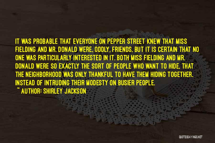 Fielding Quotes By Shirley Jackson
