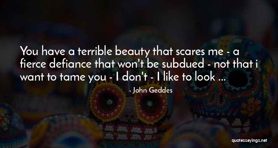 Fierce Look Quotes By John Geddes Fierce Look Quotes By John Geddes