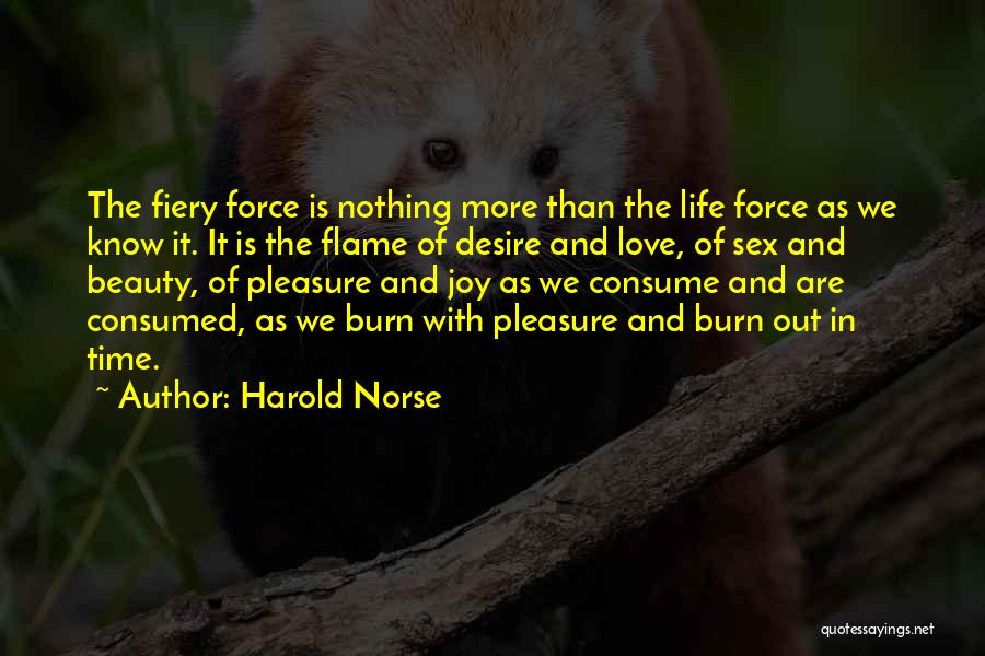 Fiery Passion Quotes By Harold Norse