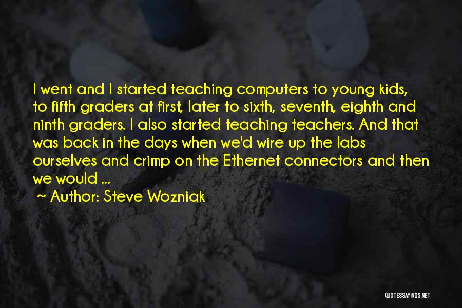 Fifth Graders Quotes By Steve Wozniak