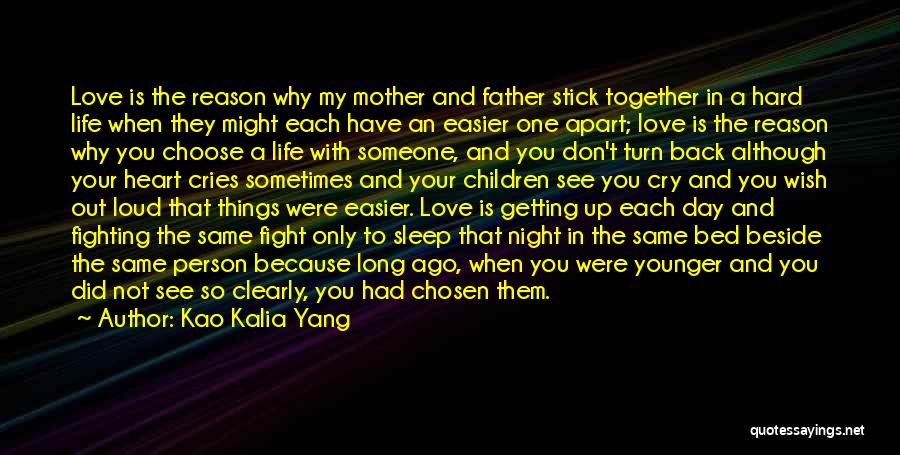 Fight Because Love You Quotes By Kao Kalia Yang