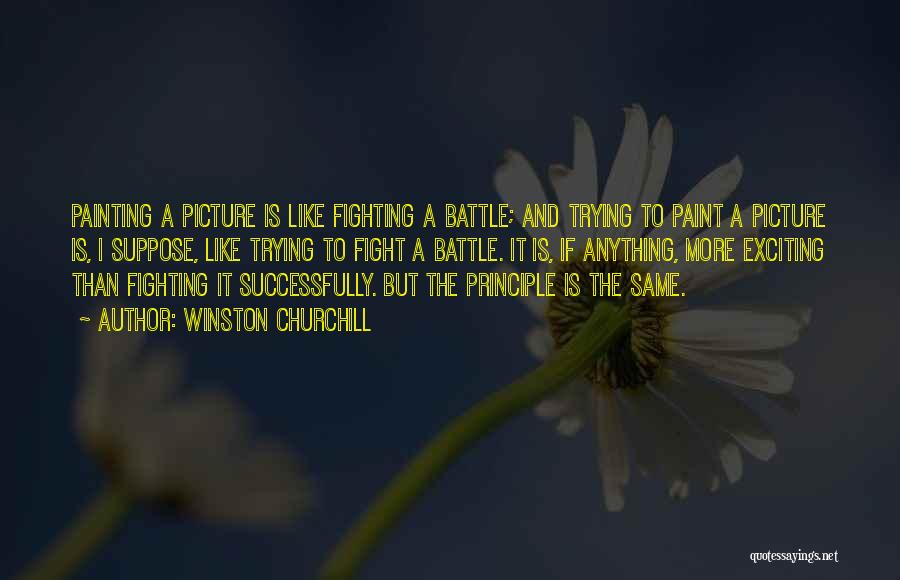 Fight For Her Picture Quotes By Winston Churchill