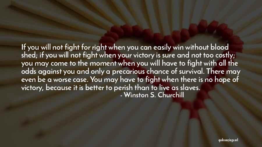 Fight For Survival Quotes By Winston S. Churchill Fight For Survival Quotes By Winston S. Churchill