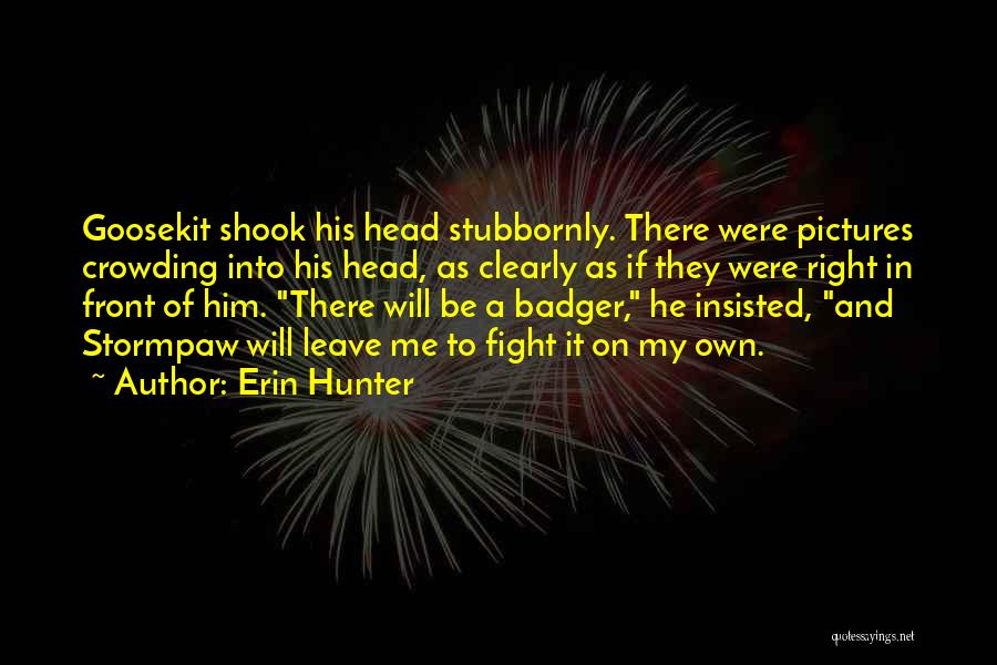 Fight For What You Think Is Right Quotes By Erin Hunter