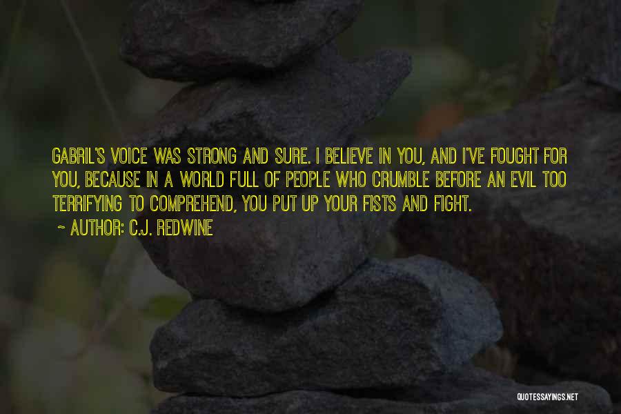 Fight For You Believe Quotes By C.J. Redwine