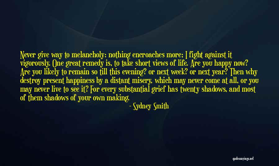 Fight For Your Happiness Quotes By Sydney Smith Fight For Your Happiness Quotes By Sydney Smith