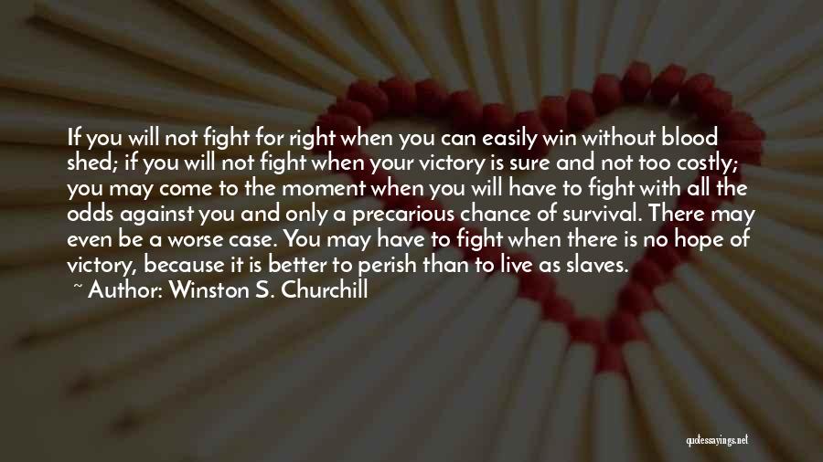 Fight For Your Right Quotes By Winston S. Churchill