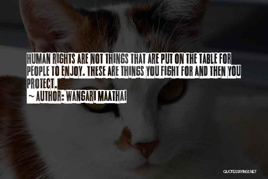 Fight For Your Rights Quotes By Wangari Maathai