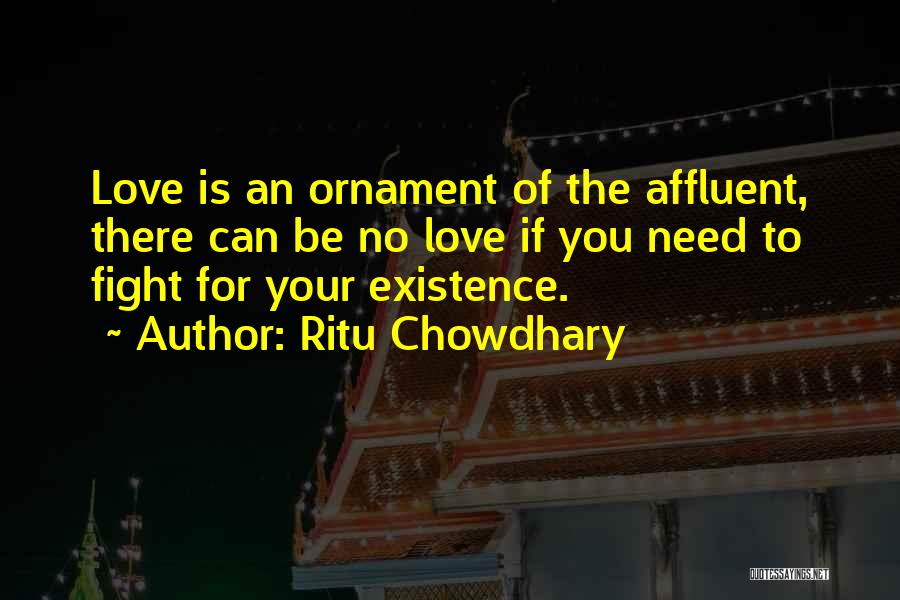 Fight Love Quotes By Ritu Chowdhary