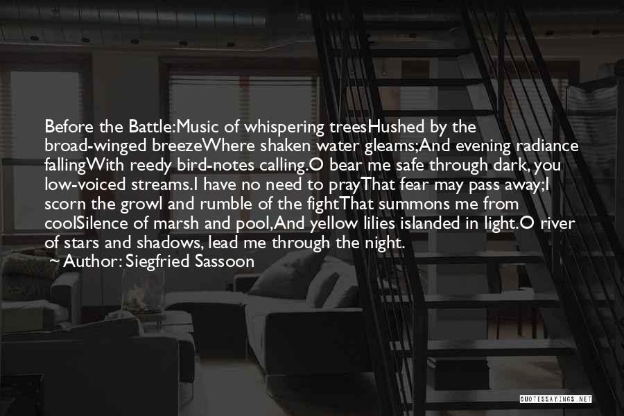 Fight The Fear Quotes By Siegfried Sassoon