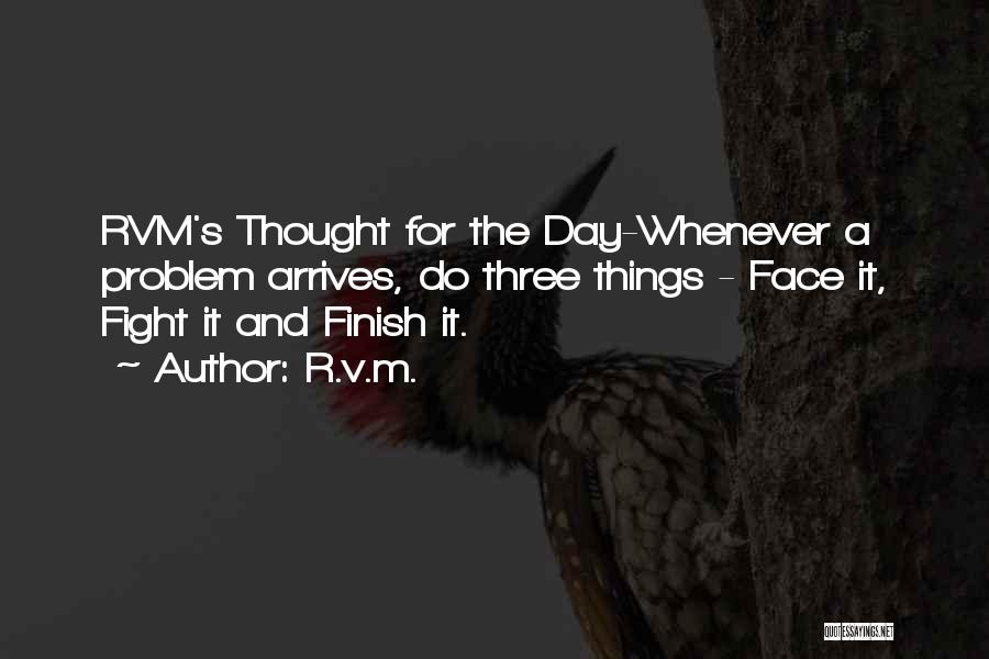 Fight To The Finish Quotes By R.v.m.