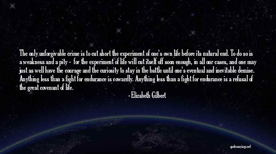 Fight Until The End Quotes By Elizabeth Gilbert