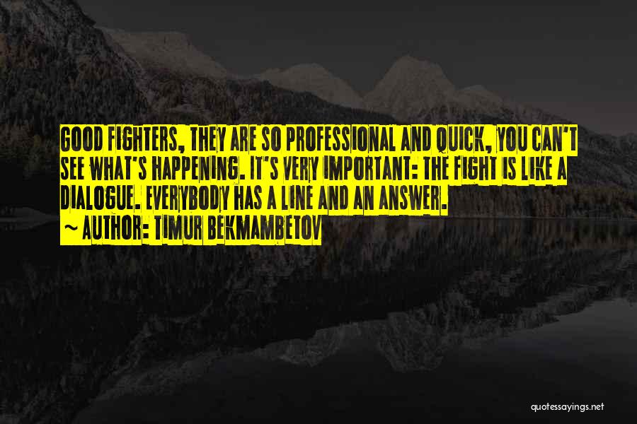 Fighters Fight Quotes By Timur Bekmambetov