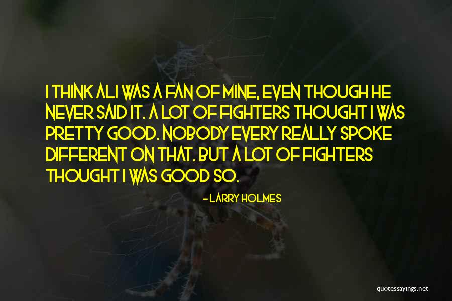 Fighters Quotes By Larry Holmes