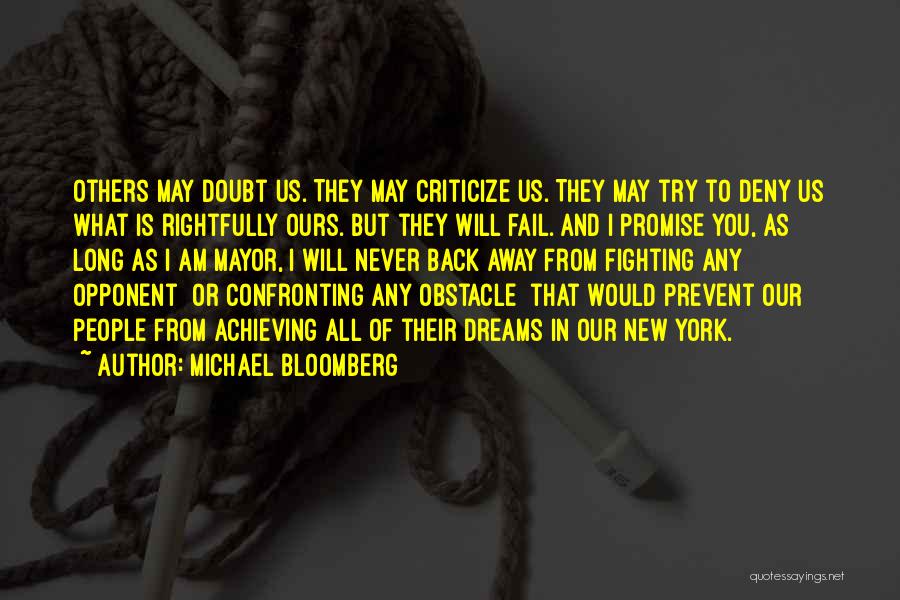 Fighting Back Quotes By Michael Bloomberg