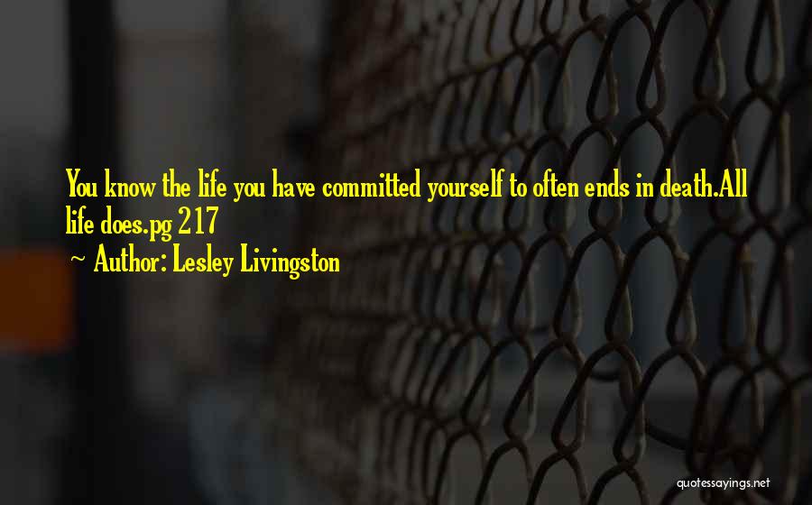 Fighting Death Quotes By Lesley Livingston
