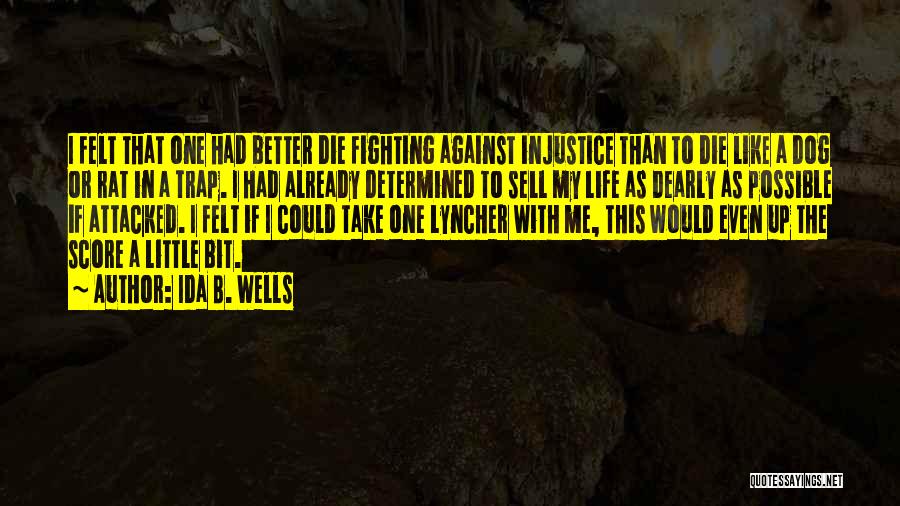 Fighting For A Better Life Quotes By Ida B. Wells