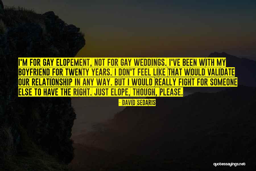 Fighting For A Relationship Quotes By David Sedaris