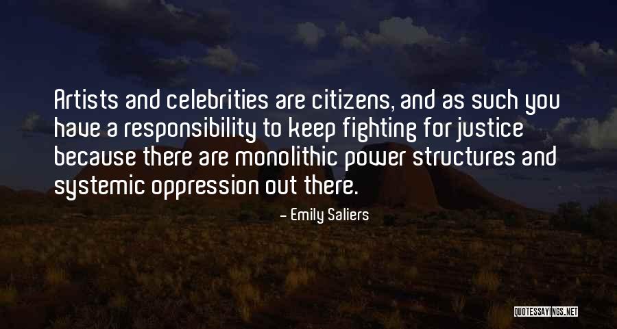 Fighting For Justice Quotes By Emily Saliers