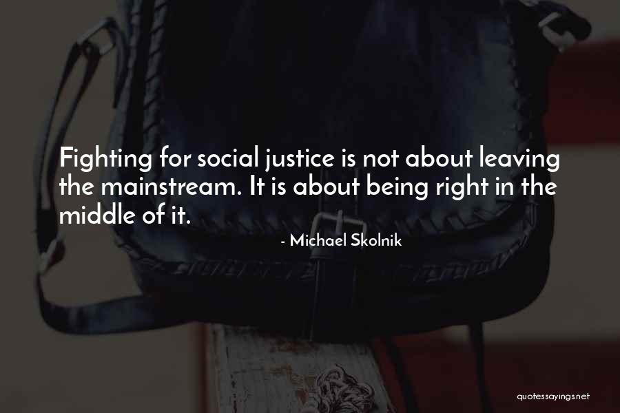 Fighting For Justice Quotes By Michael Skolnik