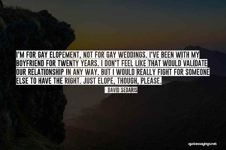 Fighting For Relationship Quotes By David Sedaris