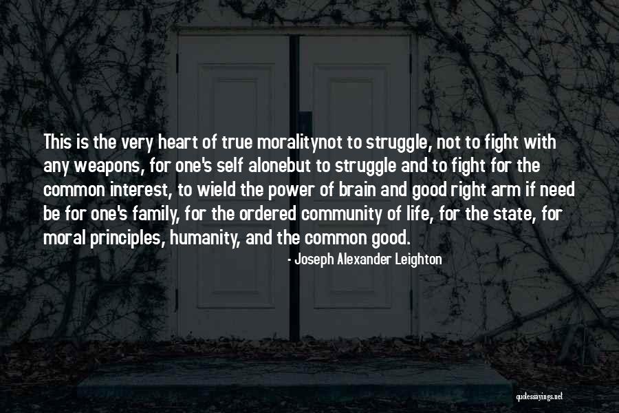 Fighting For Self Quotes By Joseph Alexander Leighton
