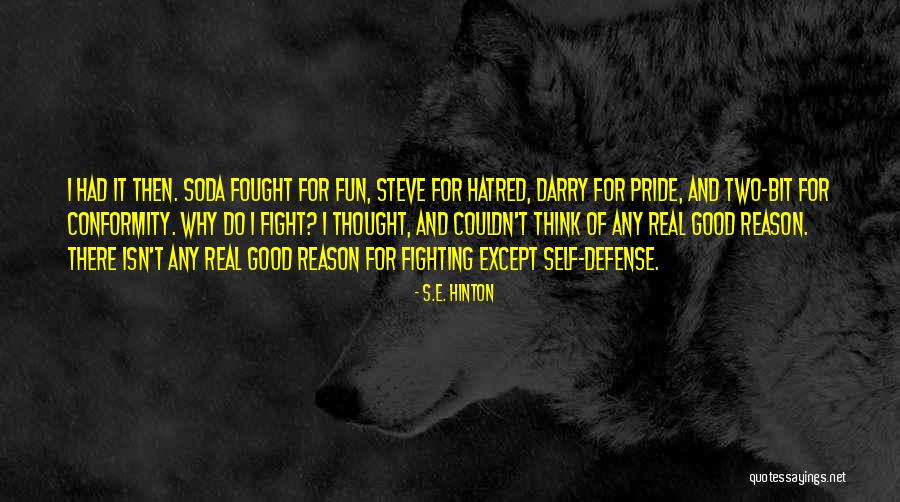 Fighting For Self Quotes By S.E. Hinton