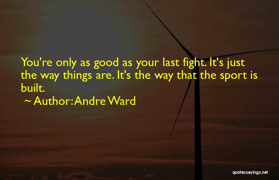 Fighting The Good Fight Quotes By Andre Ward