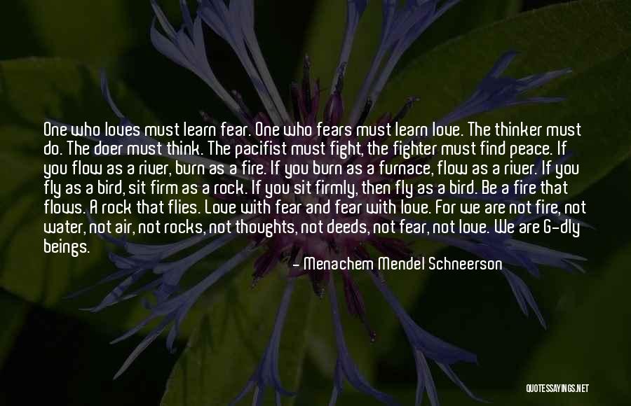 Fighting The One You Love Quotes By Menachem Mendel Schneerson