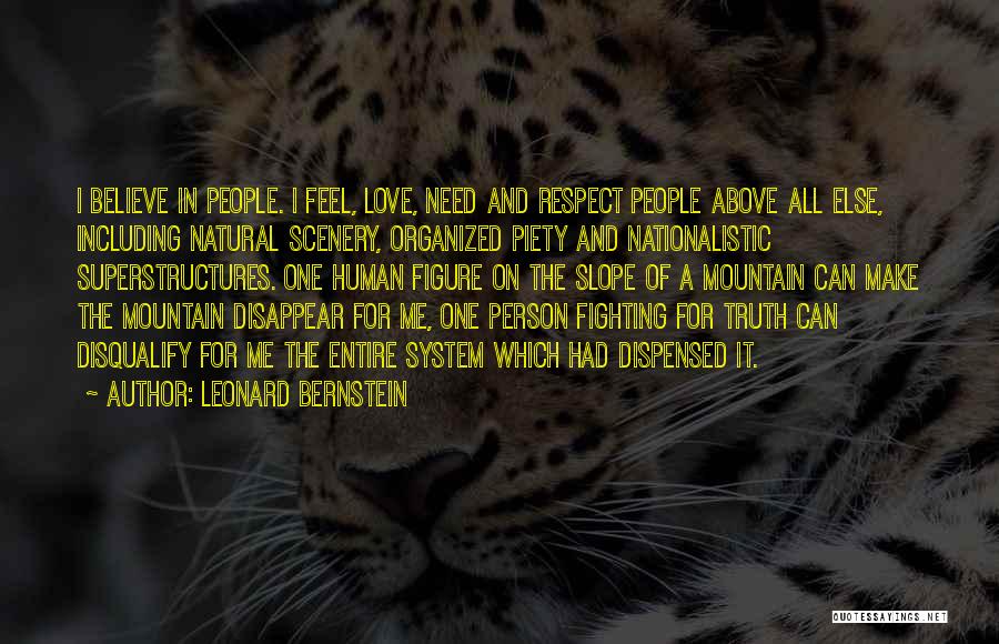 Fighting The System Quotes By Leonard Bernstein