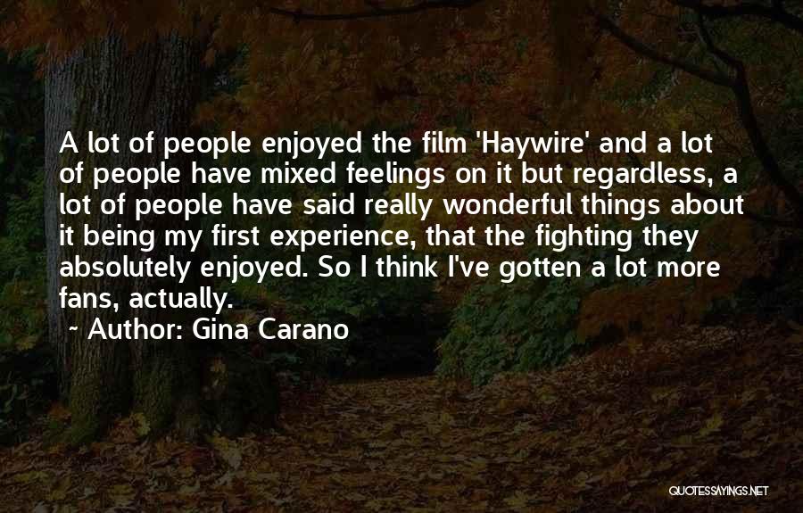 Fighting Your Feelings Quotes By Gina Carano