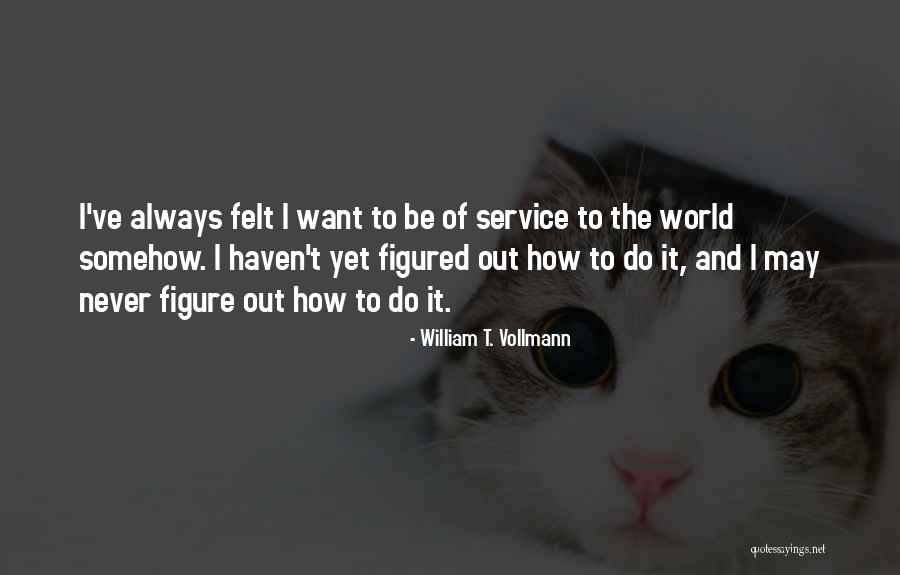 Figure Out Quotes By William T. Vollmann Figure Out Quotes By William T. Vollmann