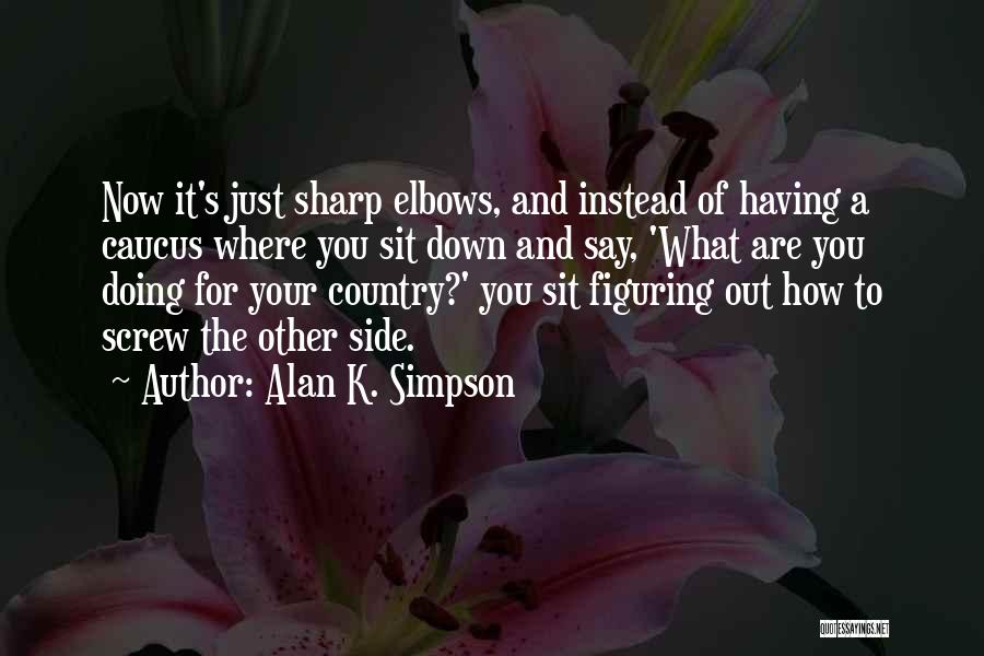 Figuring Someone Out Quotes By Alan K. Simpson