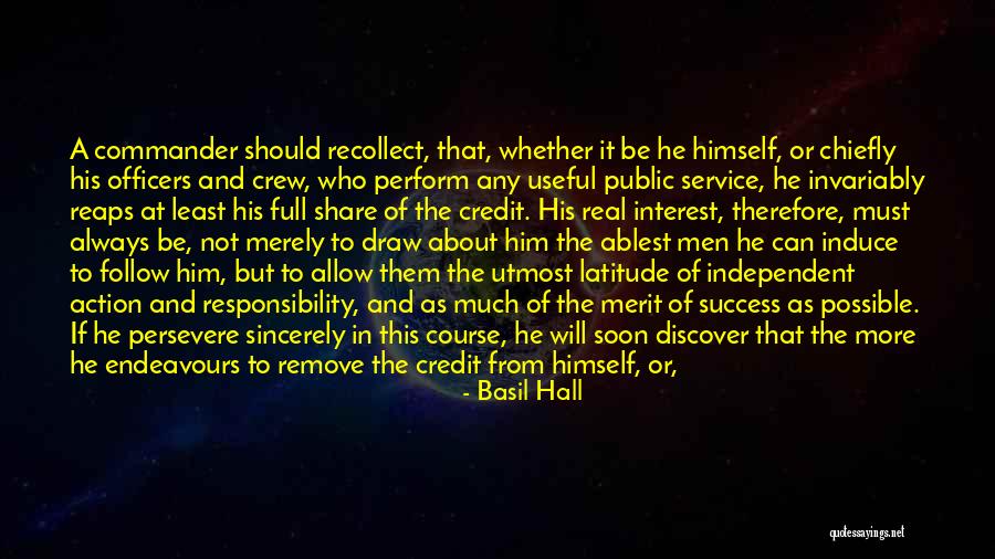 Filandros Quotes By Basil Hall