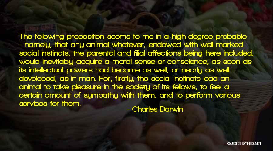 Filial Quotes By Charles Darwin