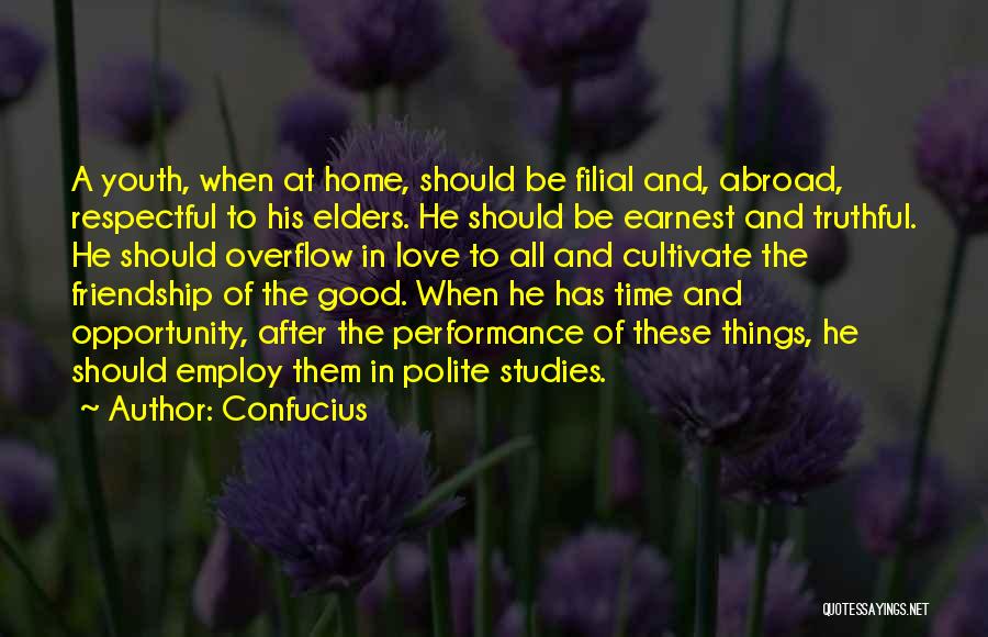 Filial Quotes By Confucius