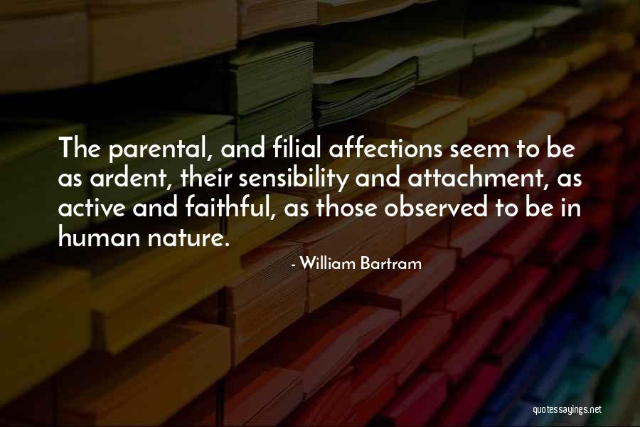 Filial Quotes By William Bartram