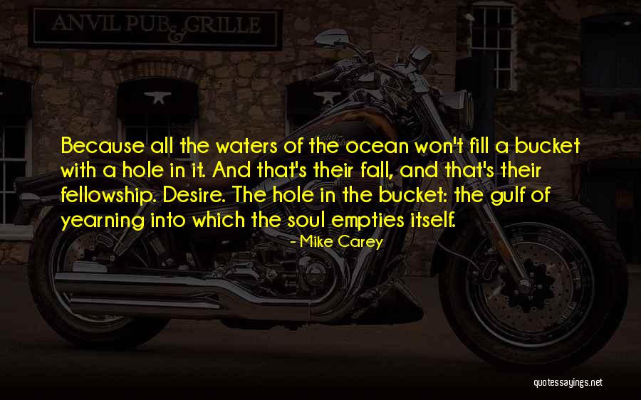 Fill A Bucket Quotes By Mike Carey