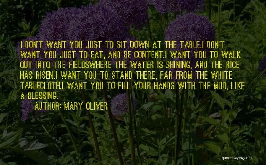 Fill Down Quotes By Mary Oliver