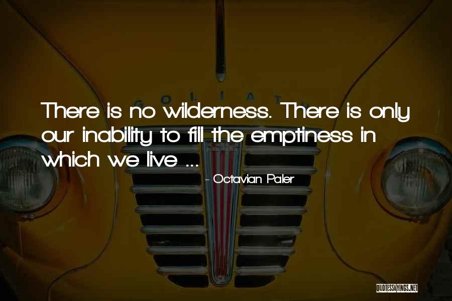 Fill Emptiness Quotes By Octavian Paler