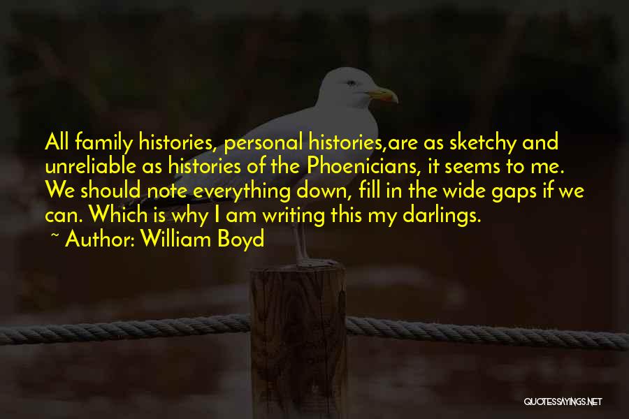 Fill In The Gaps Quotes By William Boyd