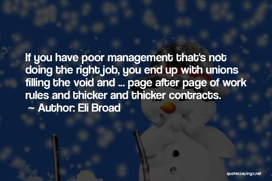 Filling A Void Quotes By Eli Broad