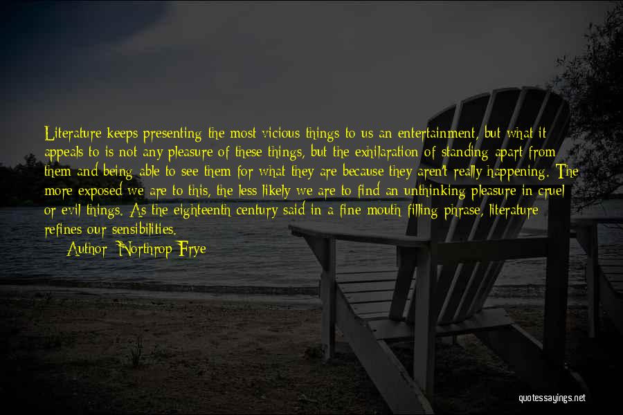 Filling Quotes By Northrop Frye