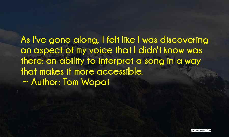 Filling Slam Book Quotes By Tom Wopat