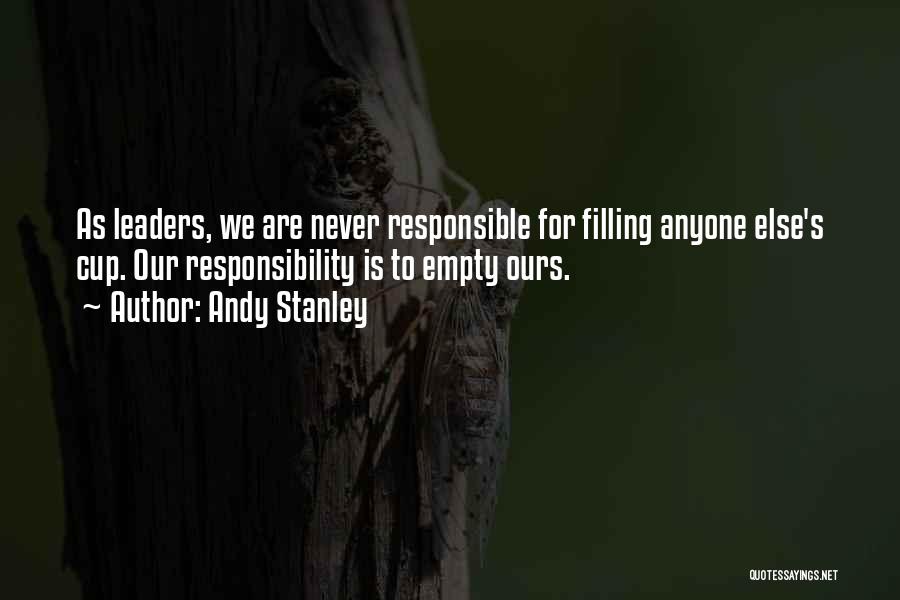 Filling Your Cup Quotes By Andy Stanley