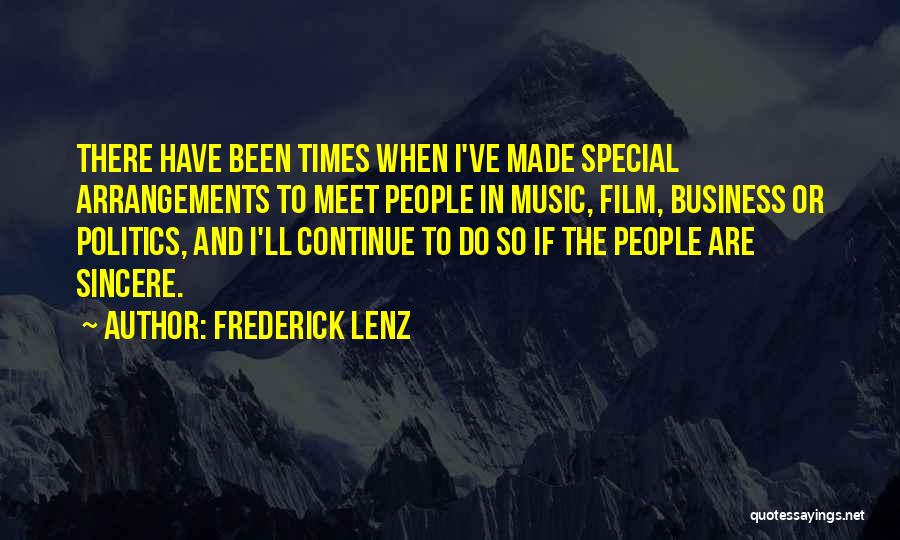 Film And Music Quotes By Frederick Lenz