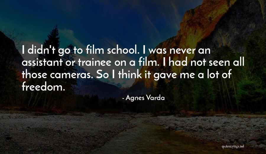 Film Cameras Quotes By Agnes Varda Film Cameras Quotes By Agnes Varda