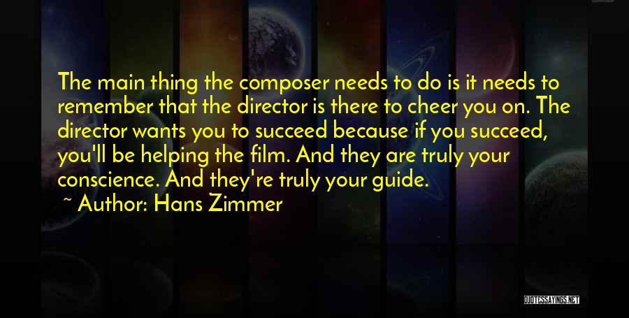 Film Composer Quotes By Hans Zimmer